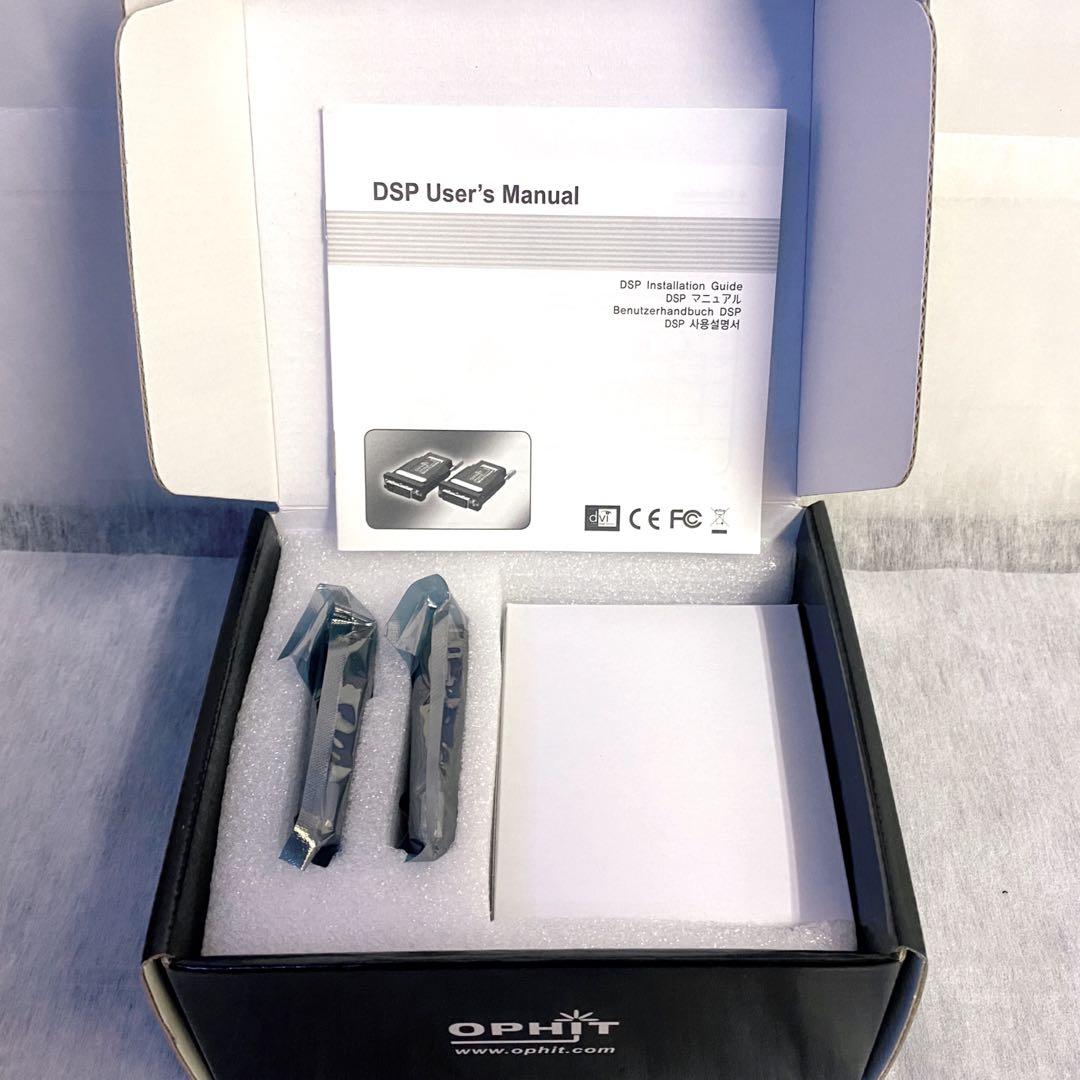 【未使用】OPHIT DVI デジタル 映像 光延長 コンバーター