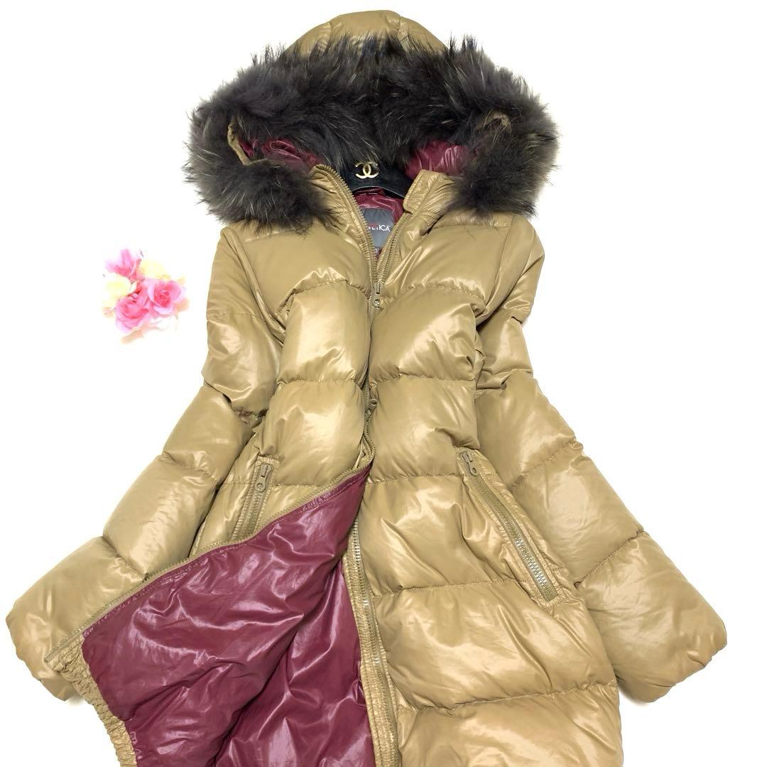 ★未使用級　デュベティカ　ダウンコート❤︎カッパ　2way ❤︎ラクーンファー　ML