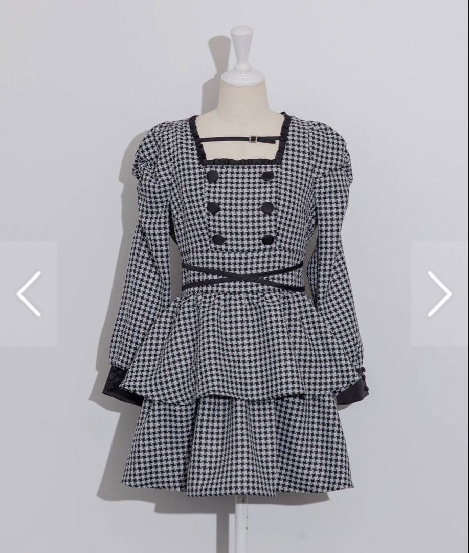 ♡ pium クロスベルトティアードワンピース ♡