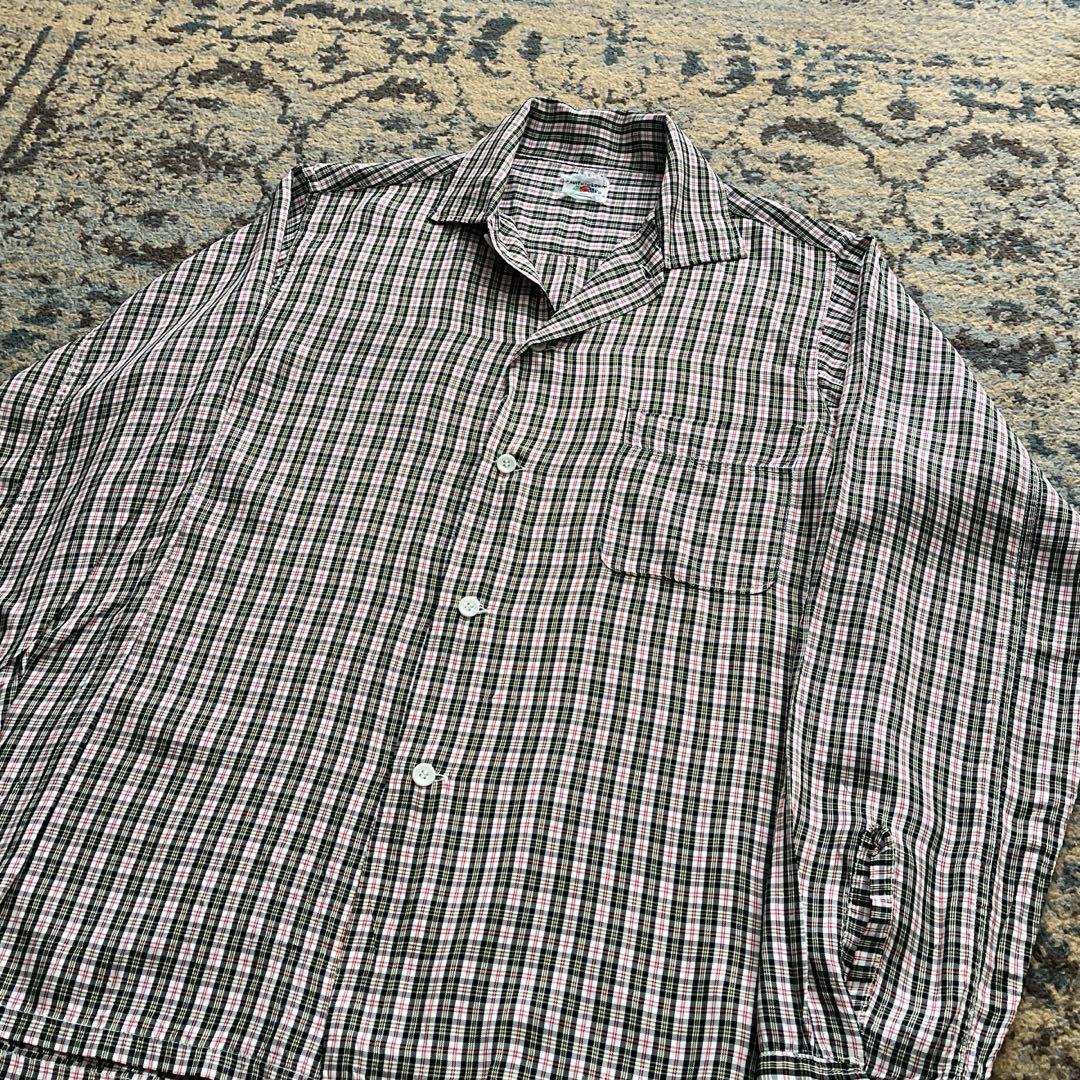 60s シャツ レーヨン アセテート ヴィンテージ 検 50s 40s