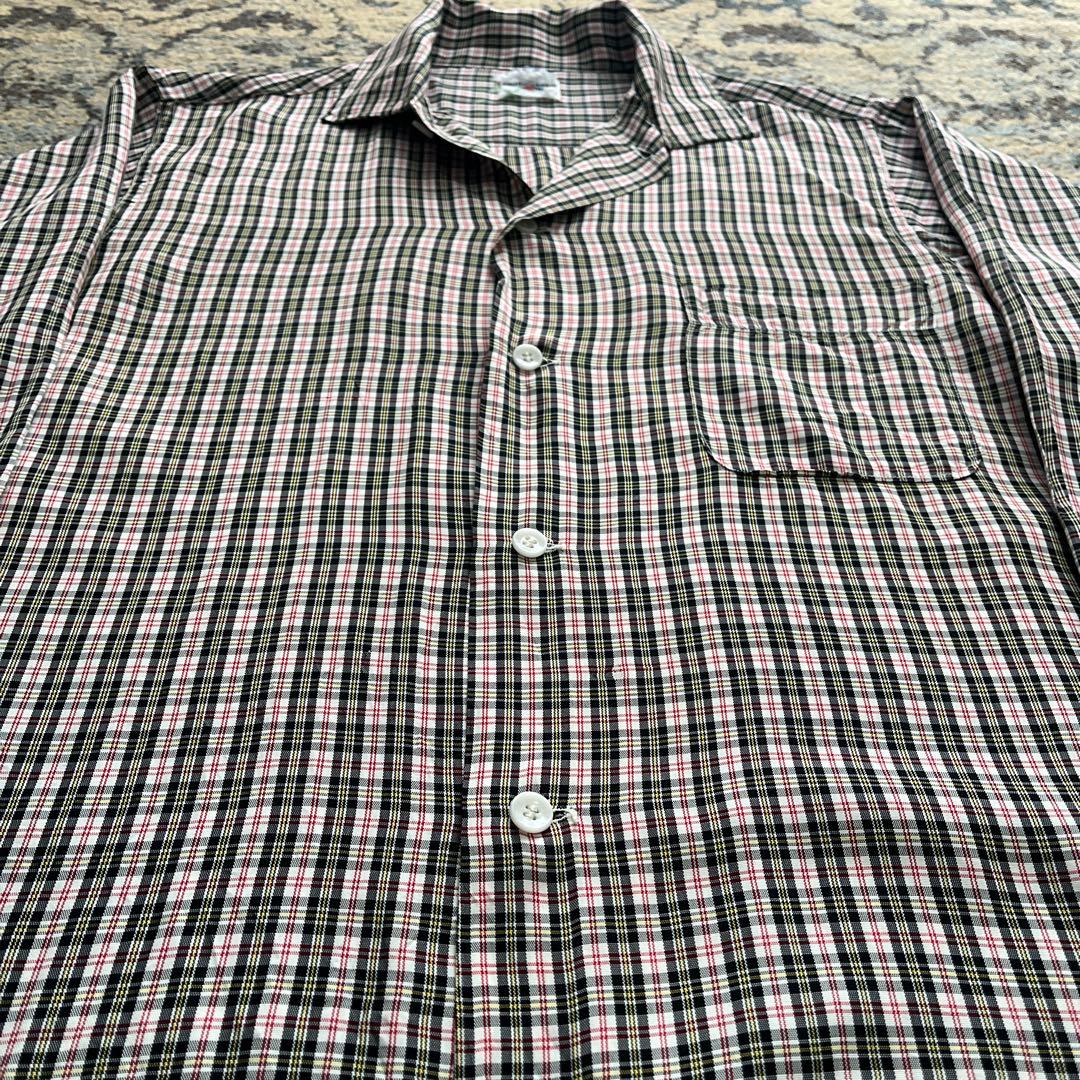 60s シャツ レーヨン アセテート ヴィンテージ 検 50s 40s