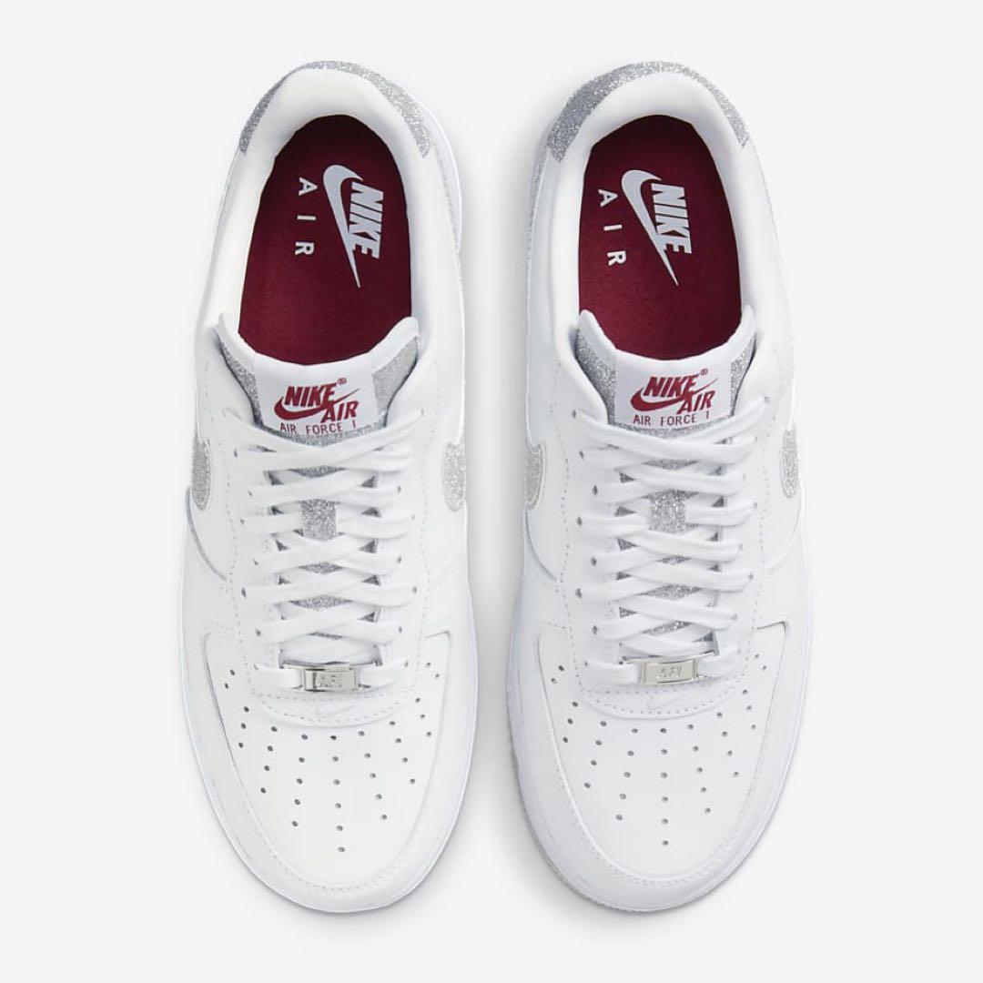 【新品27cm相当】NIKE｜W エアフォース１’07｜ホワイト/シルバー