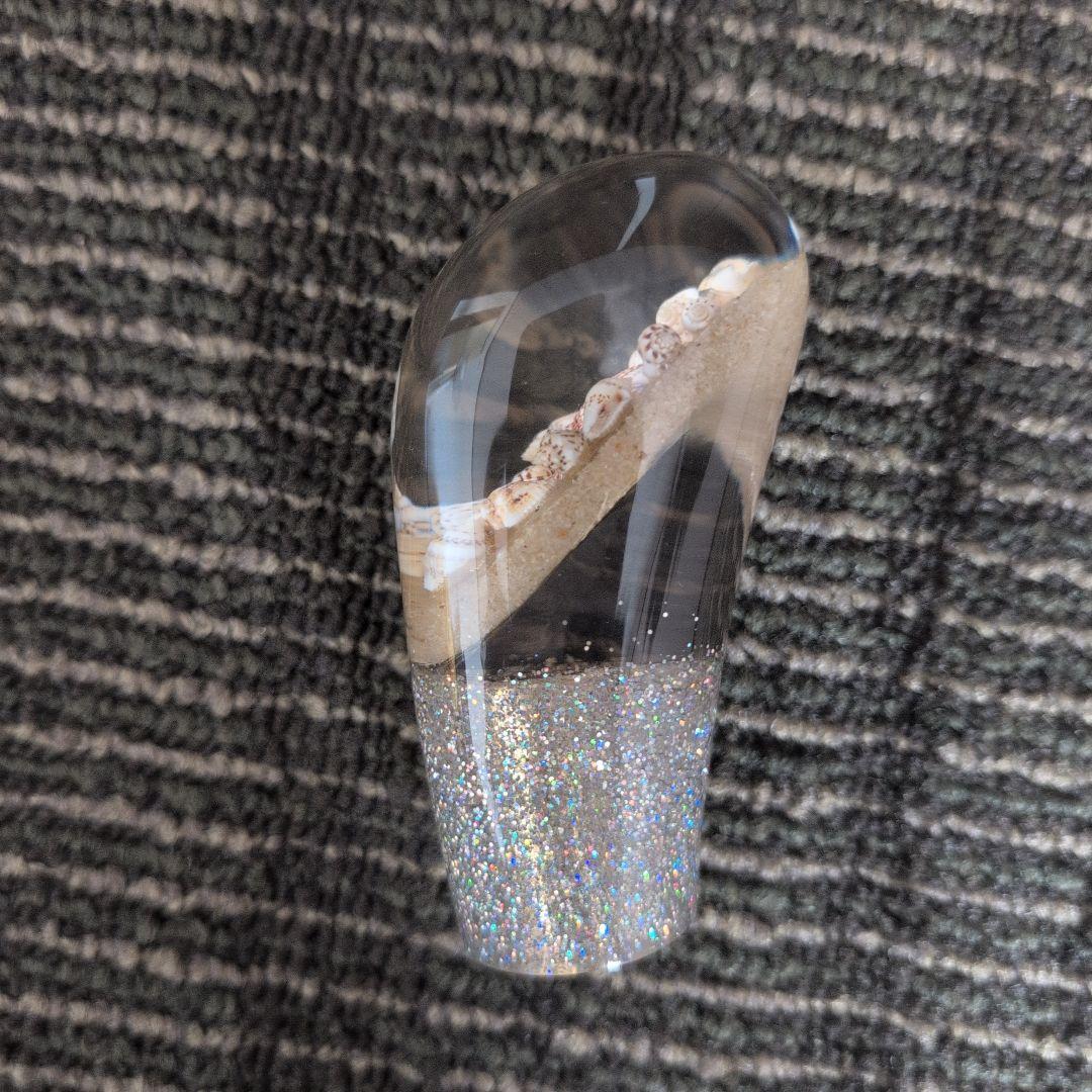 貝殻　シフトノブ　水中花　当時物