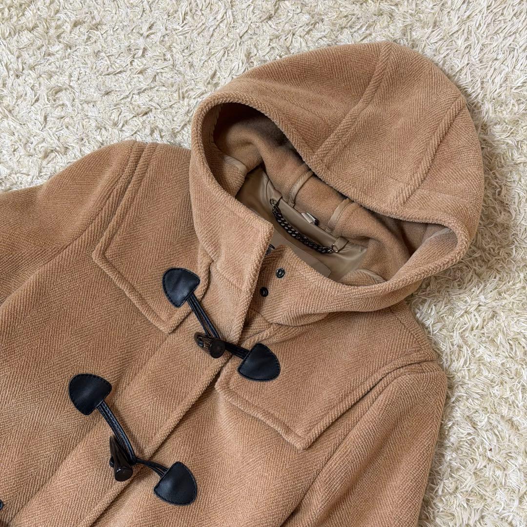 ☆極美品☆バーバリー　ダッフルコート　ヘリンボーン　ハニーベージュ　38M