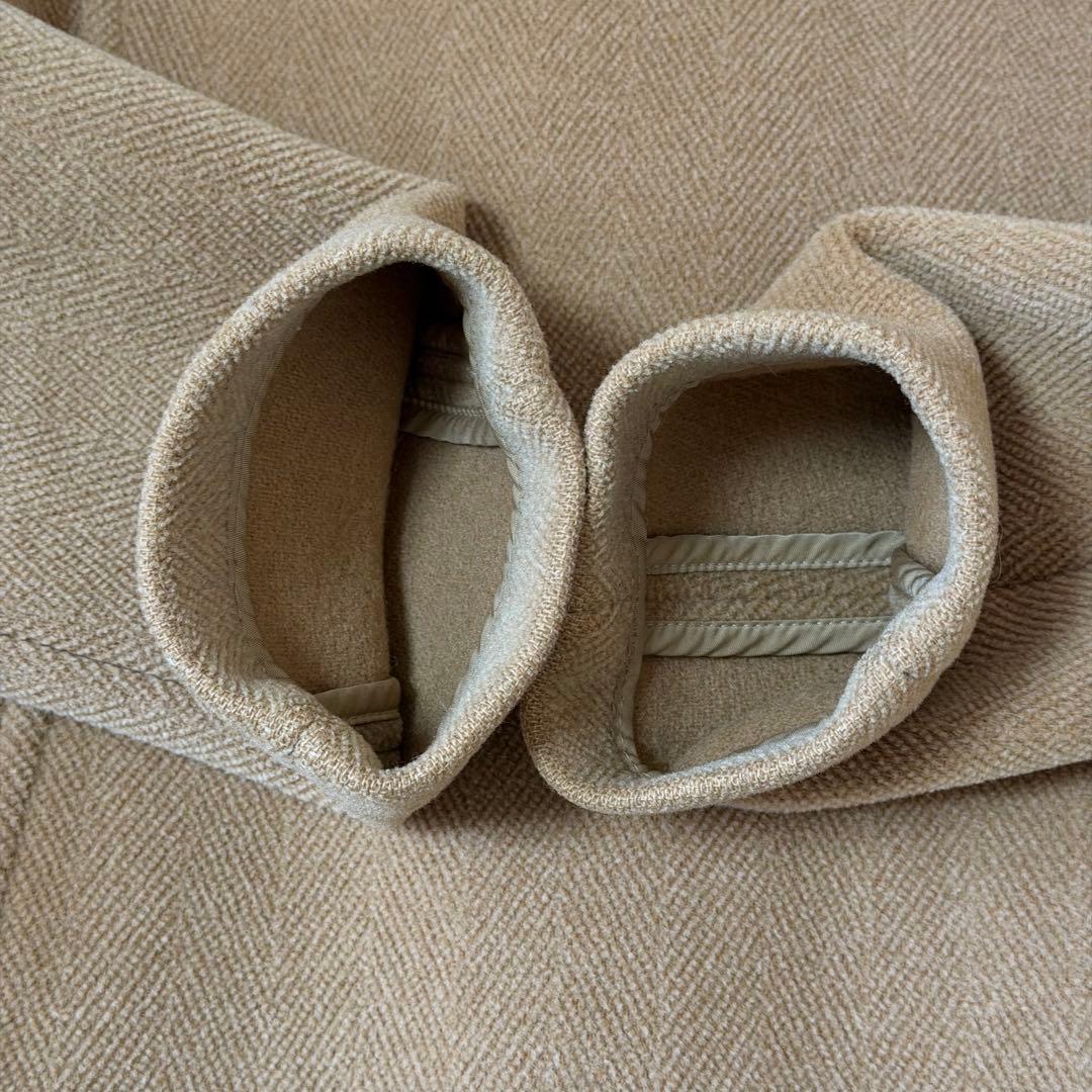 ☆極美品☆バーバリー　ダッフルコート　ヘリンボーン　ハニーベージュ　38M