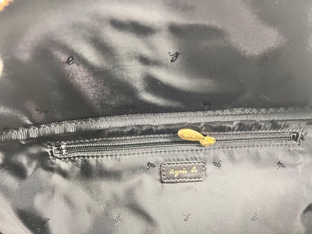 (12/6まで)アニエスベー ボディバッグ ウエストバッグ レザー