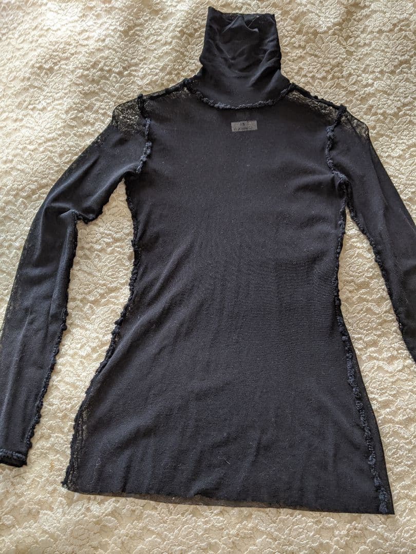 JeanPaulGAULTIER　ジャンポールゴルチエブラックシースルートップス