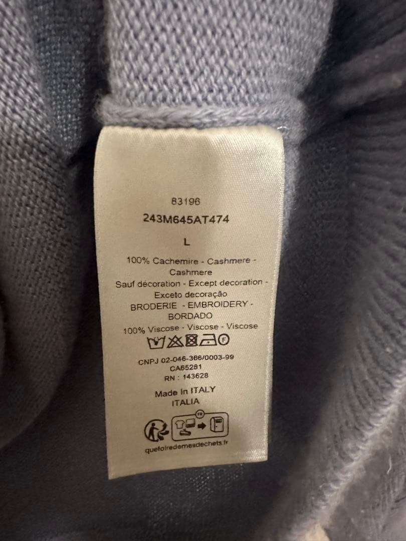 Christian Dior カシミヤセーター L