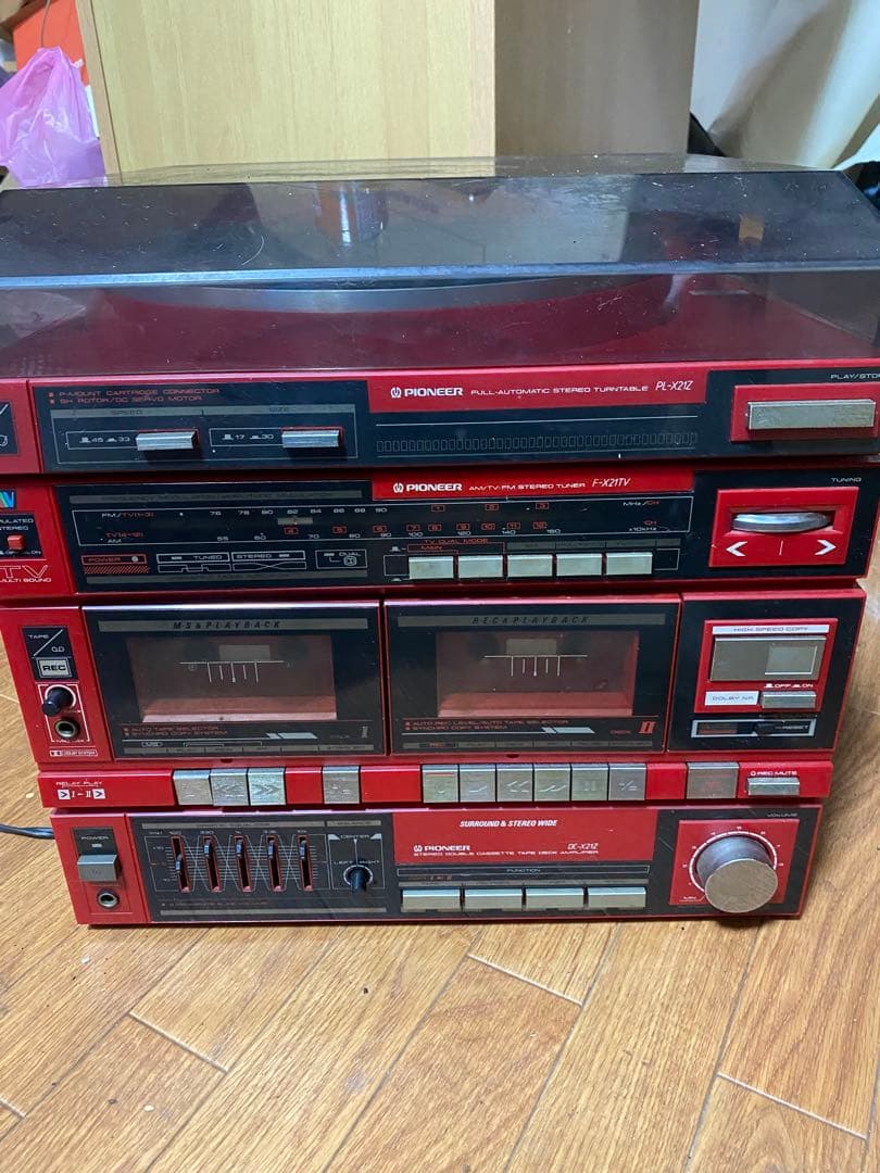 パイオニア　システムコンポ　レア物　レトロ　シャンク　通電確認のみ‼️