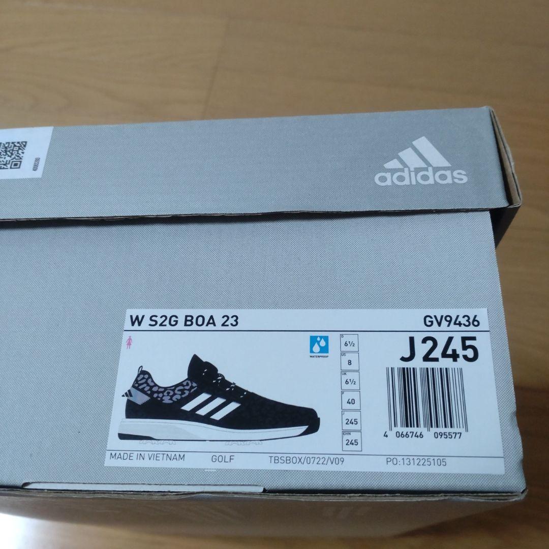 新品未使用 adidas ゴルフシューズ ウィメンズ S2G ボア 24.5cm