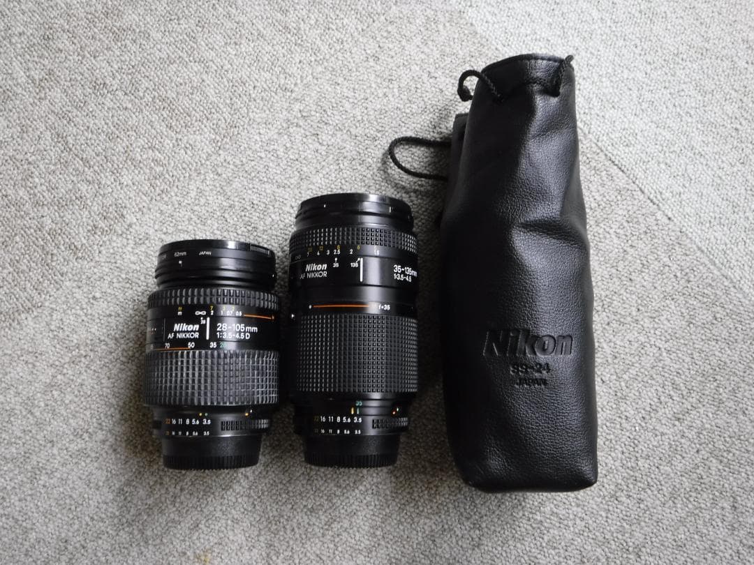 Nikon AF ズームレンズ Nikkor 105㎜ 135㎜ 2本 セット