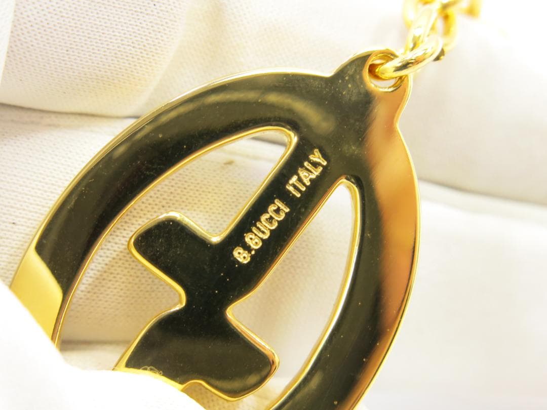 グッチ　キーホルダー　シルバー＆ゴールド色　イタリア製　18709005