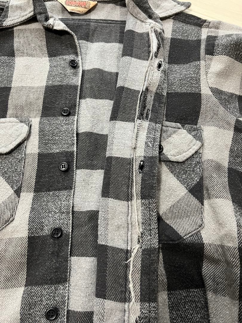 FORESTER ネルシャツ グレー/ブラックチェック