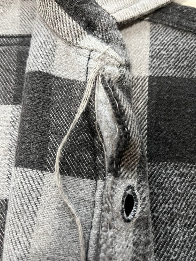 FORESTER ネルシャツ グレー/ブラックチェック