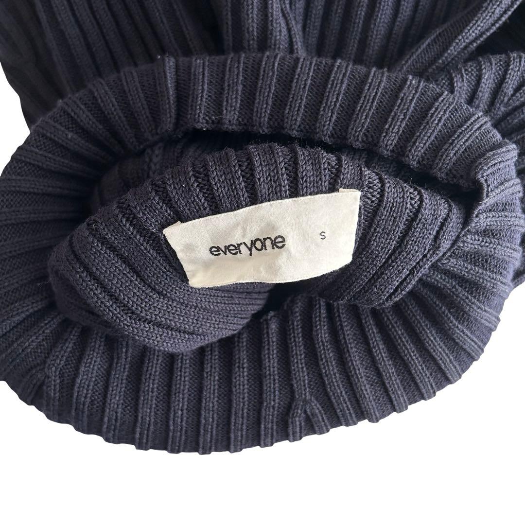 【希少】初期 everyone タートルネックリブニット ネイビー Sサイズ