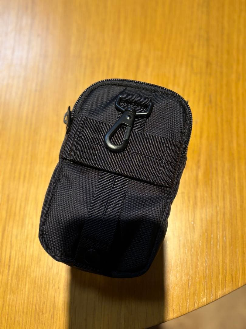 PORTER ブラック ポーチ 日本製 ストラップ付き