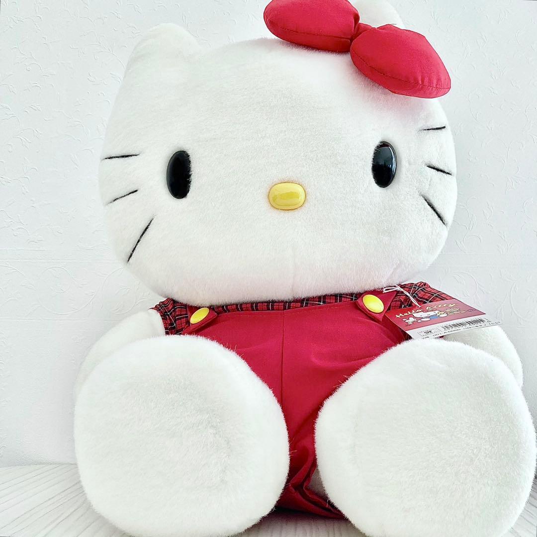 J*1様 ❤️美品 未使用 当時物 オーバーオール ハローキティぬいぐるみ (L