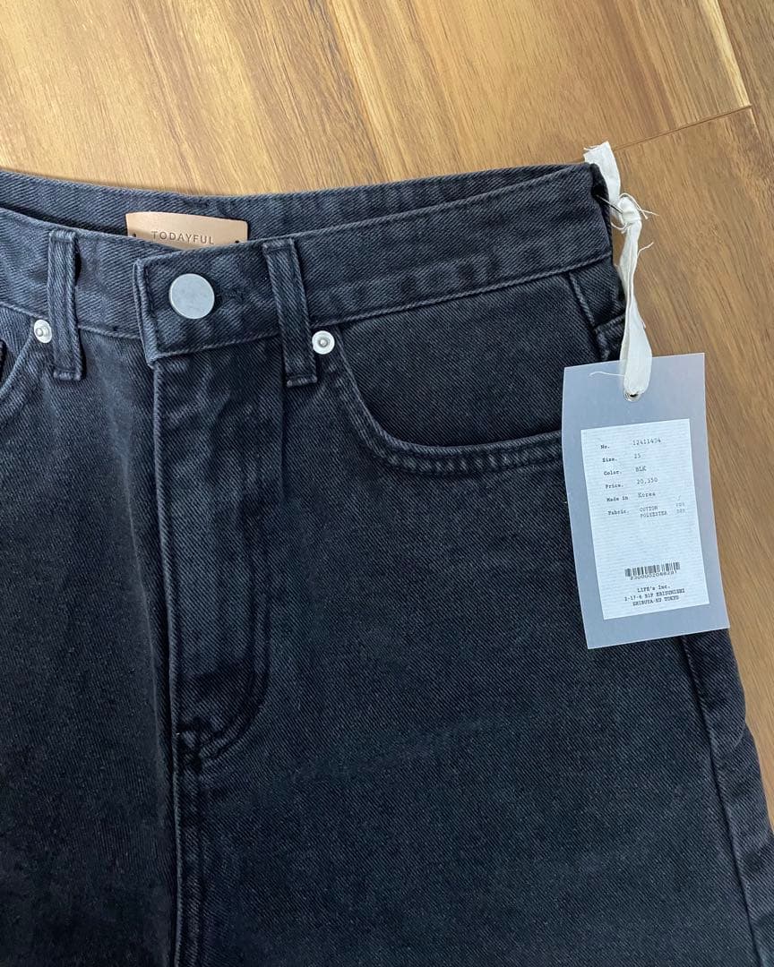 【todayful】Owen's Denim ブラック 25