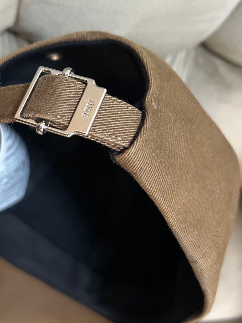 ami paris キャップ ブラウン