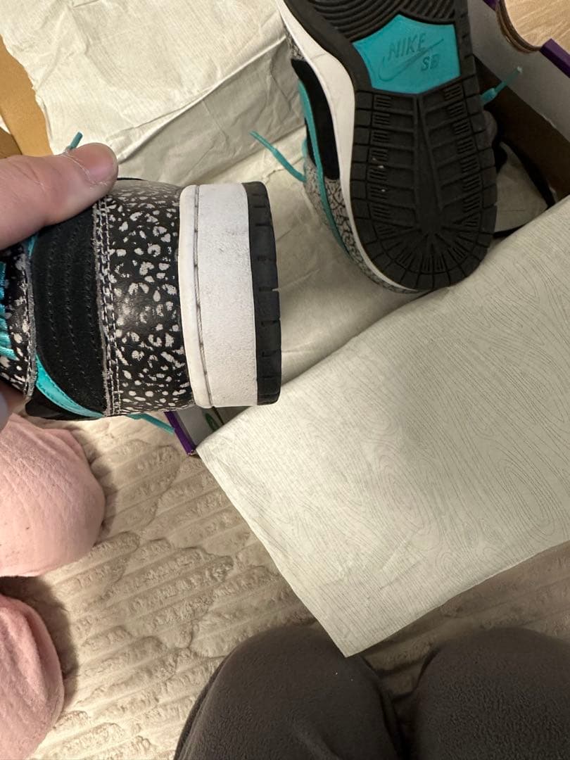 靴 Nike SB Dunk Low \"Elephant/Safari\"