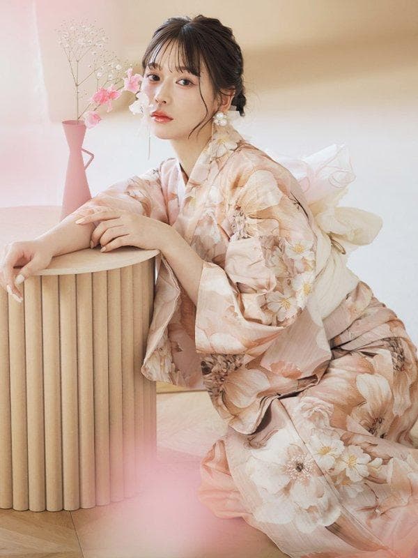 sugerくすみピンクスウィート浴衣　2点セット 新品未使用　定価16,480円