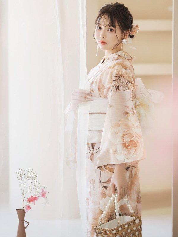 sugerくすみピンクスウィート浴衣　2点セット 新品未使用　定価16,480円