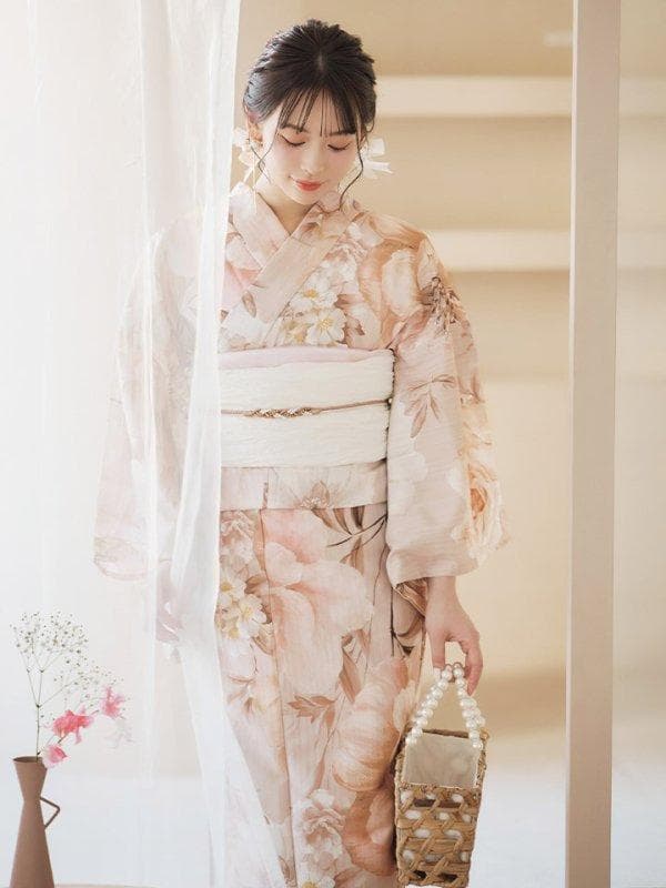 sugerくすみピンクスウィート浴衣　2点セット 新品未使用　定価16,480円