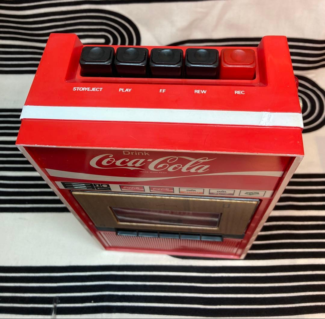 昭和レトロ　ミドセンチュリー　コカ・コーラ自動販売機型カセットテーププレイヤー