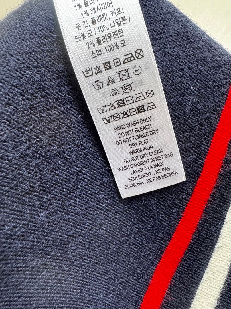 Burberryテディベア刺繍 ネイビー ワンピース 18M