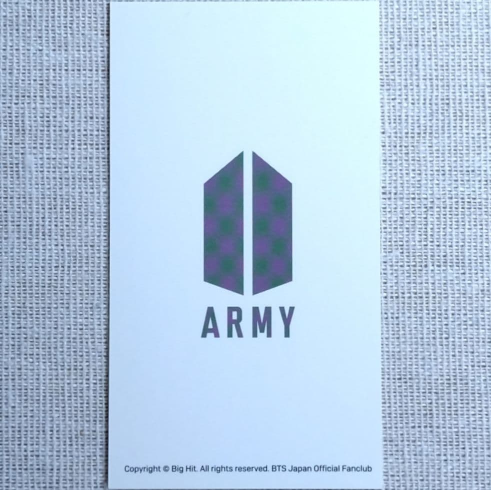 BTS HEA JPFC FC継続特典 SUGA トレカ