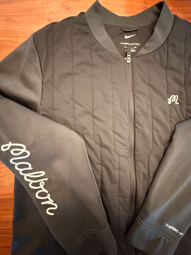 MALBON NIKE コラボ　GOLFブラック ナイロンジャケット