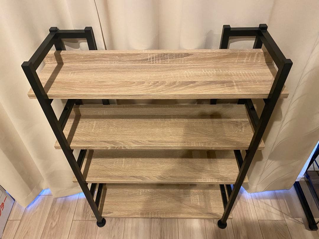 ワイエムワールド　スリムブックシェルフ　オーク　00-242-ok