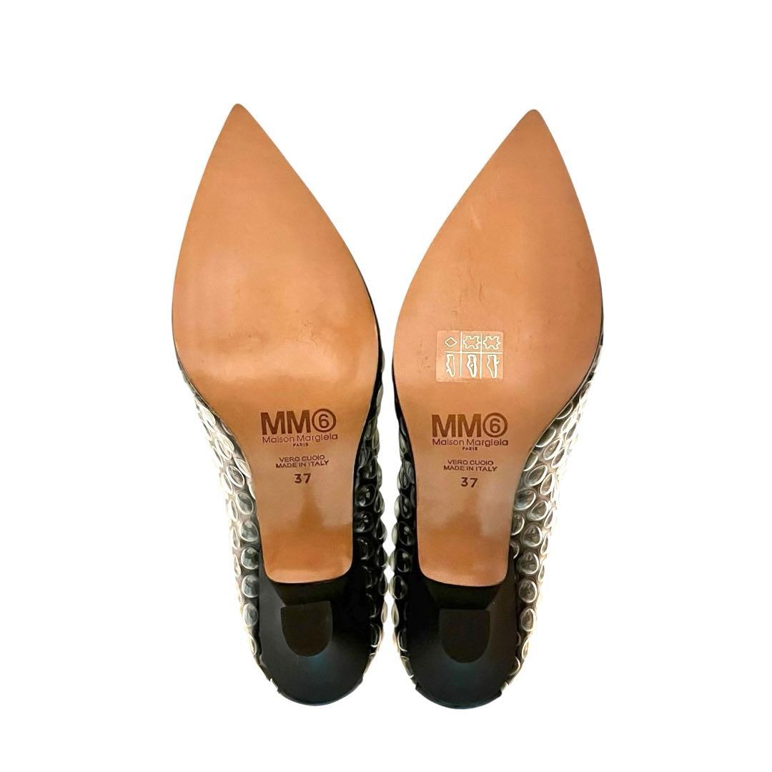 【極美品】◾️MM⑥メゾンマルジェラ◾️緩衝材ブーツ◾️バックジップ◾️レザー◾️ブラック