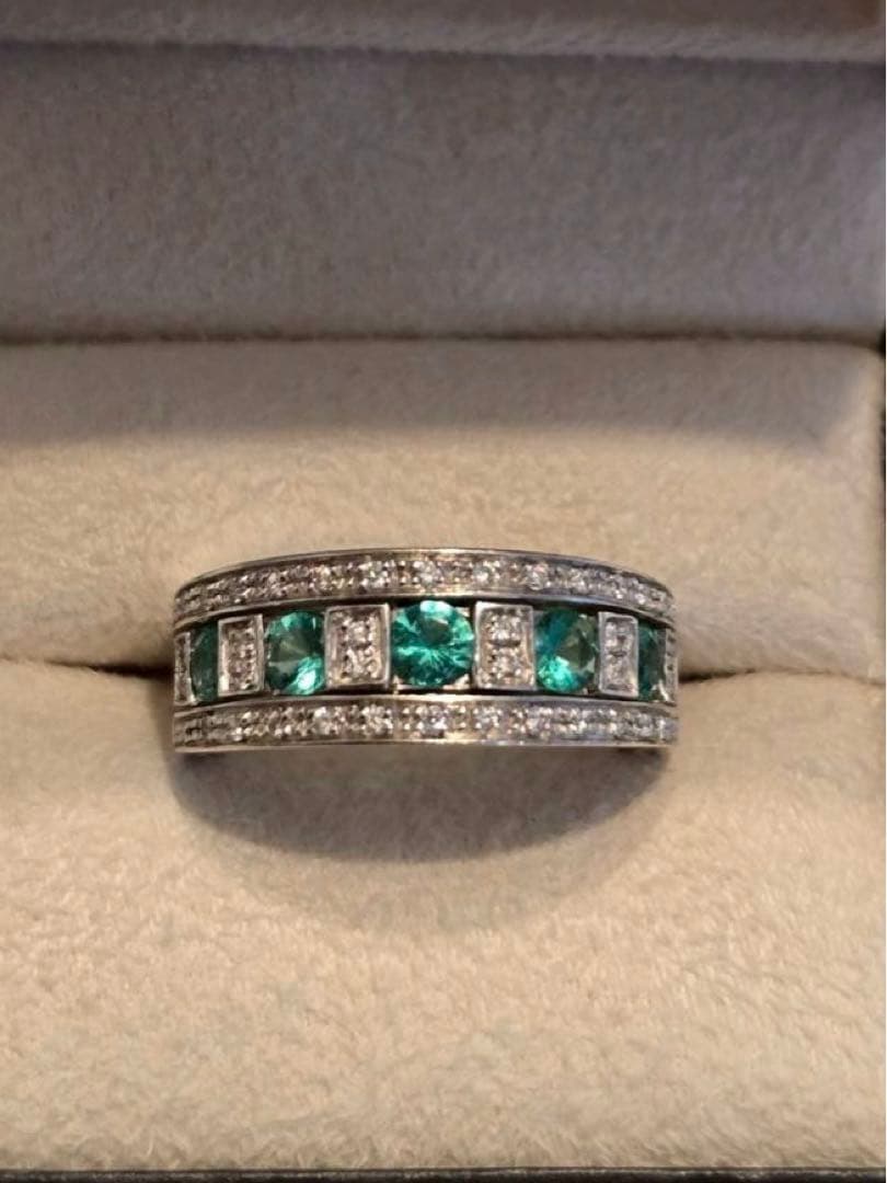 【最終値下げ】DAMIANI 750ベルエポック エメラルド K18WG リング