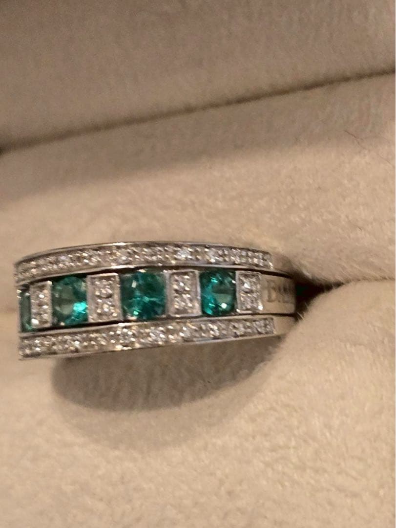 【最終値下げ】DAMIANI 750ベルエポック エメラルド K18WG リング