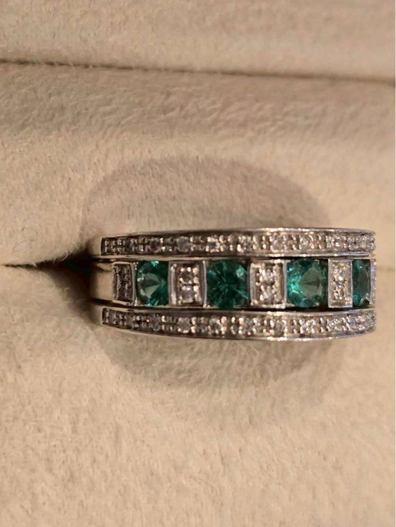 【最終値下げ】DAMIANI 750ベルエポック エメラルド K18WG リング