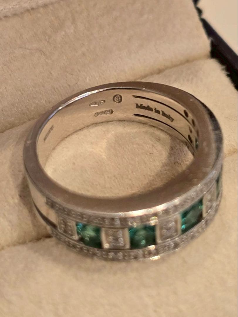 【最終値下げ】DAMIANI 750ベルエポック エメラルド K18WG リング