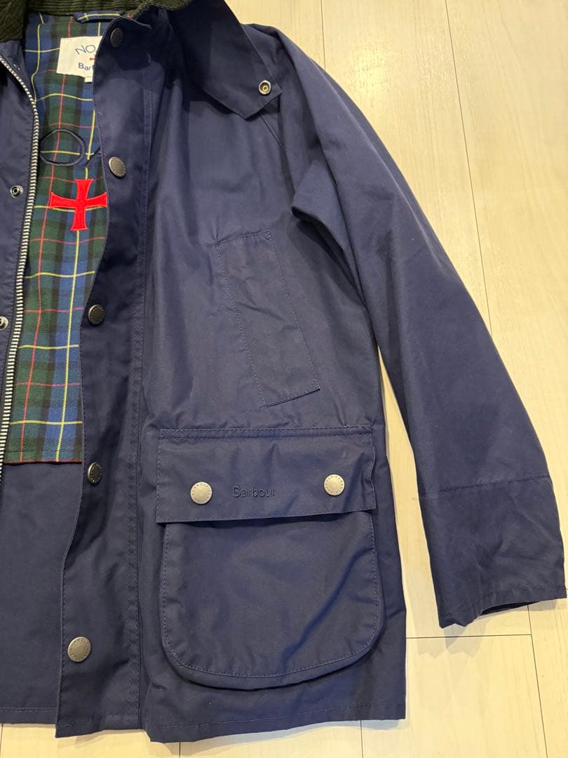 NOAH + Barbour ネイビー ジャケット