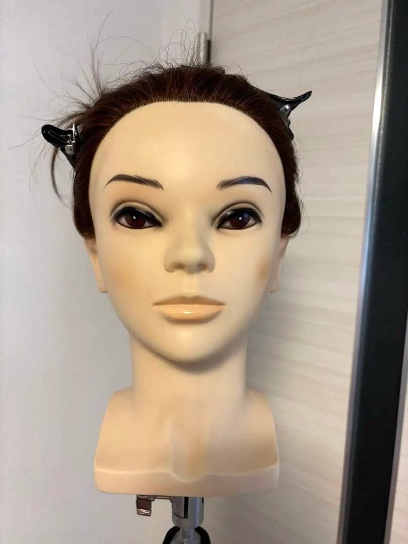 ブラウン アップスタイルウィッグ