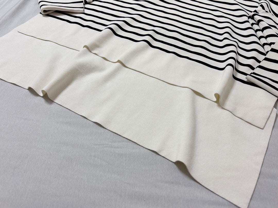 LE PHIL✨ ルフィル ボーダー ハイネック ニット プルオーバーADORE