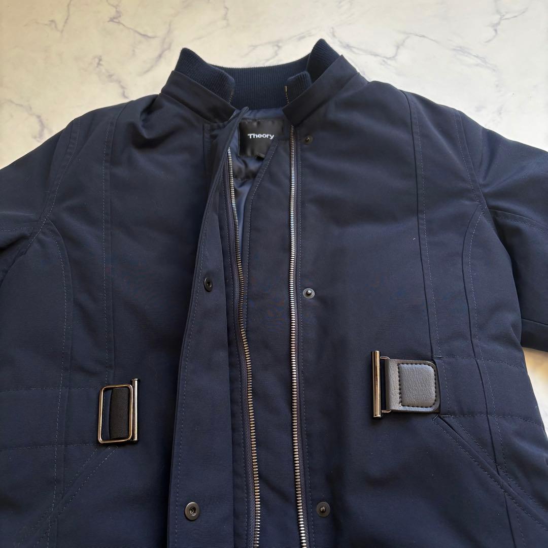 未使用級 セオリー ダウンコート 定価11万円 S ネイビー
