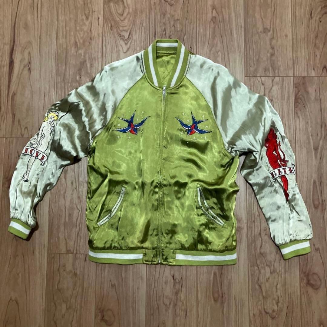 LUCKY13 スカジャン タトゥー アメトラ USED 古着