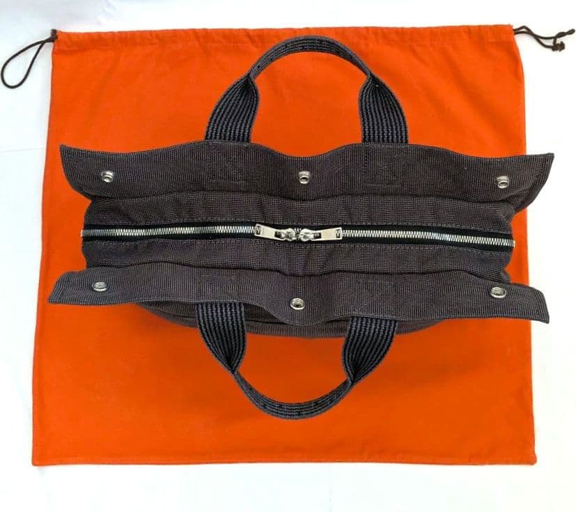 【美品】HERMES エルメス トートバッグエールラインMM 保存用巾着袋付き