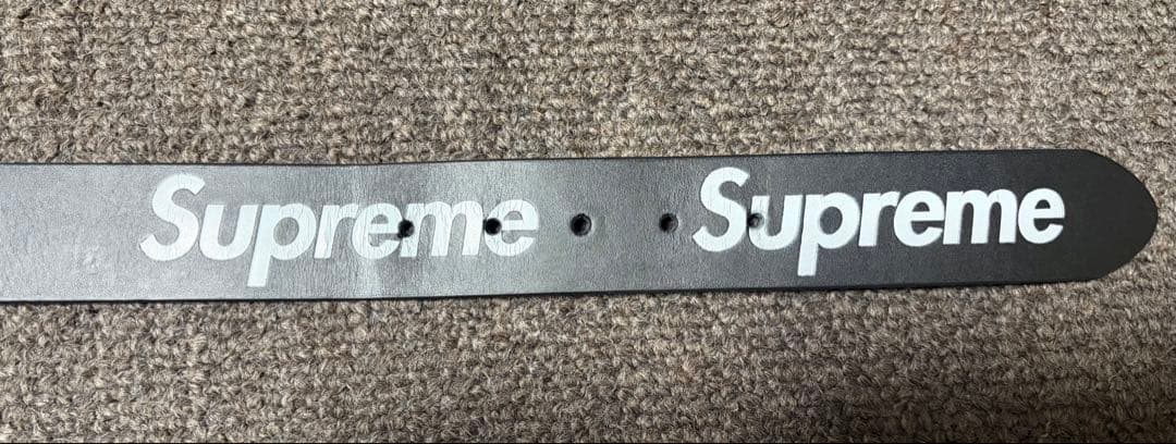 25fw Repeat Leather Belt Floral L 黒