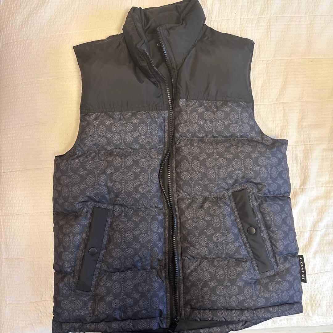 COACH ダウンベスト グレー ブラック175/96A