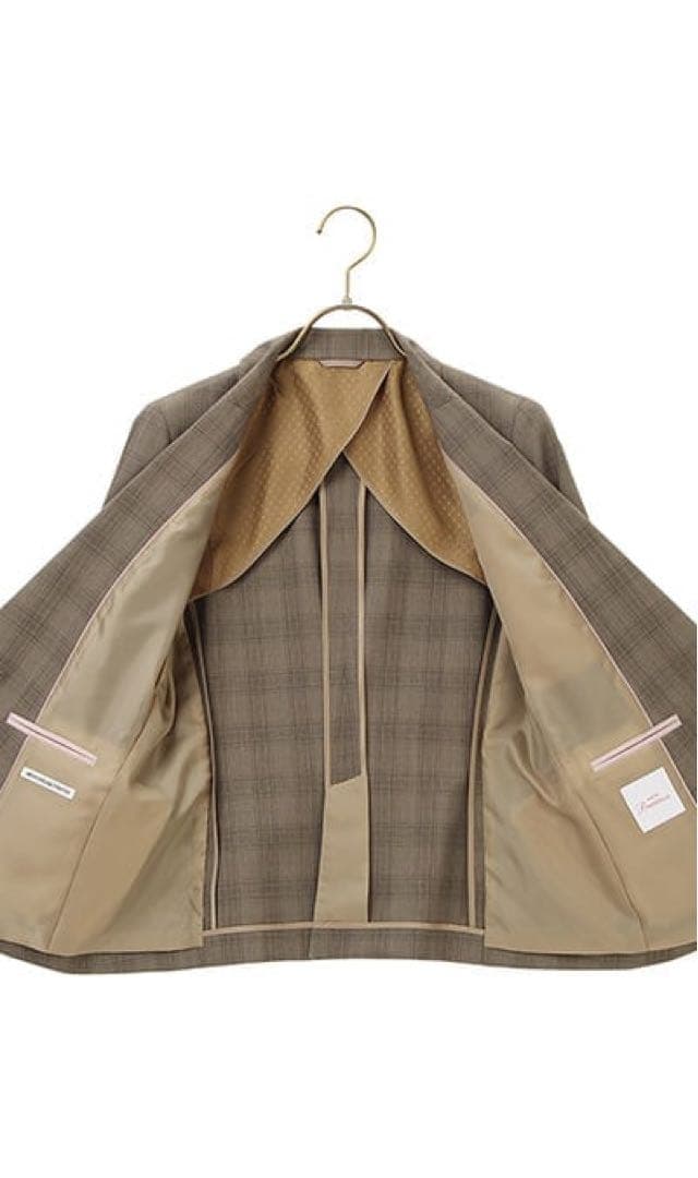 【美品】ビジネススーツ セットアップ パンツスーツ グレンチェック チェック柄