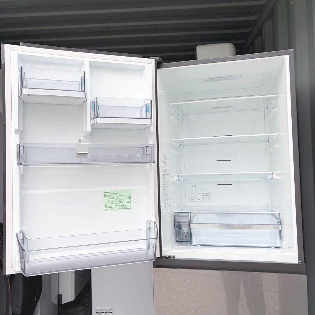 378取付無料！定価約14万！ほぼ新品！東芝ベジータ高性能シルバー3ドア冷蔵庫