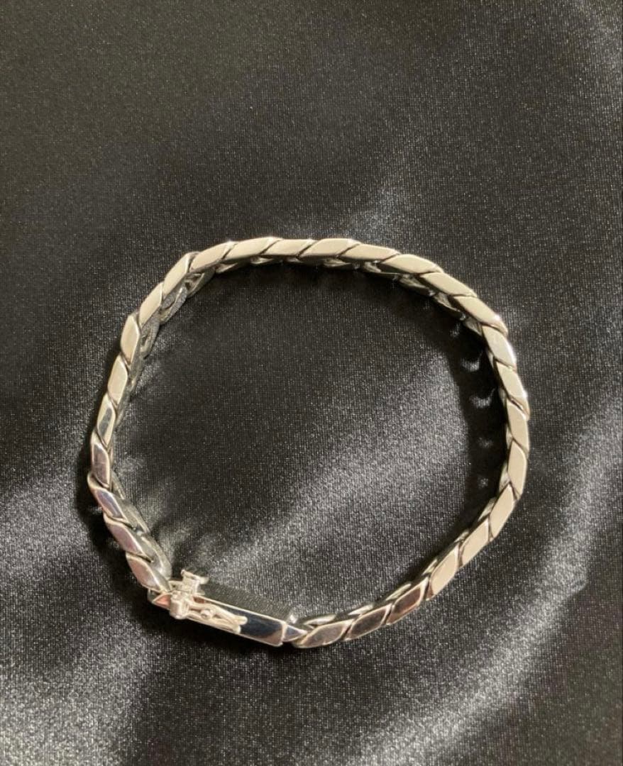 925 シルバー925 喜平 チェーン ブレスレット 重厚 高級 高見え