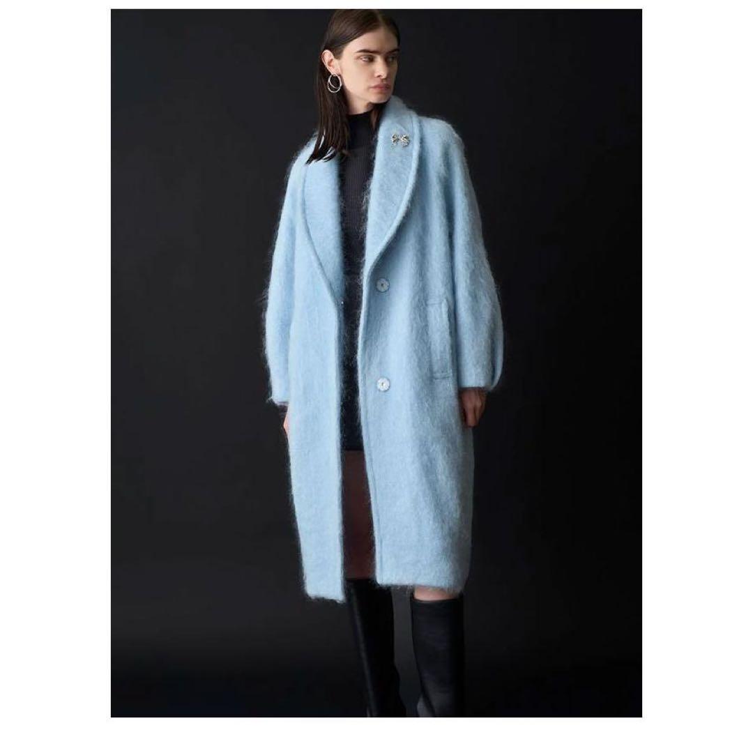 新品未使用 snidel シャギーロングコート 2024AW