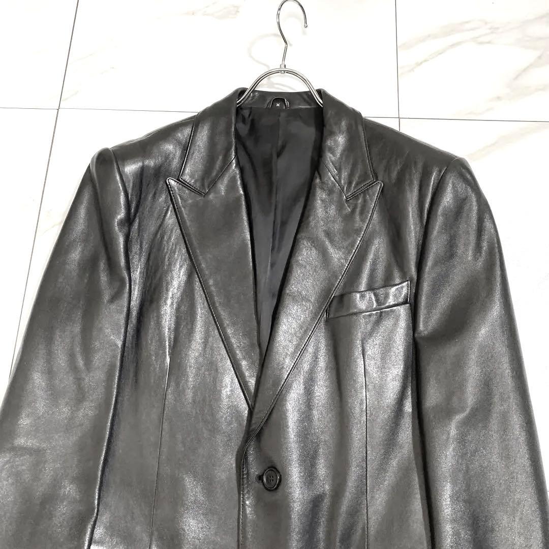 希少⭐︎FREEDOM 90s ラムレザー テーラードジャケット 羊革